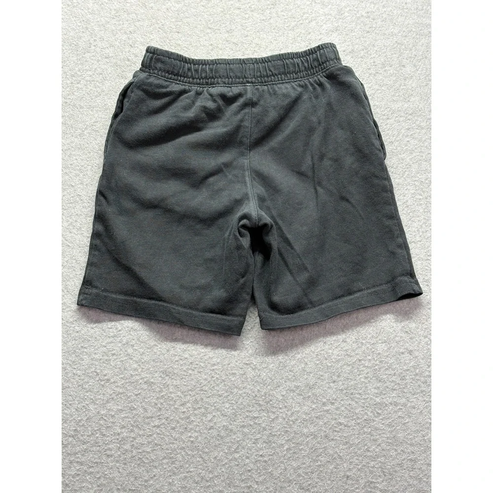 Nike Boys Black Cotton Jersey Shorts Mint Green Logo 5-6 Years H847-023